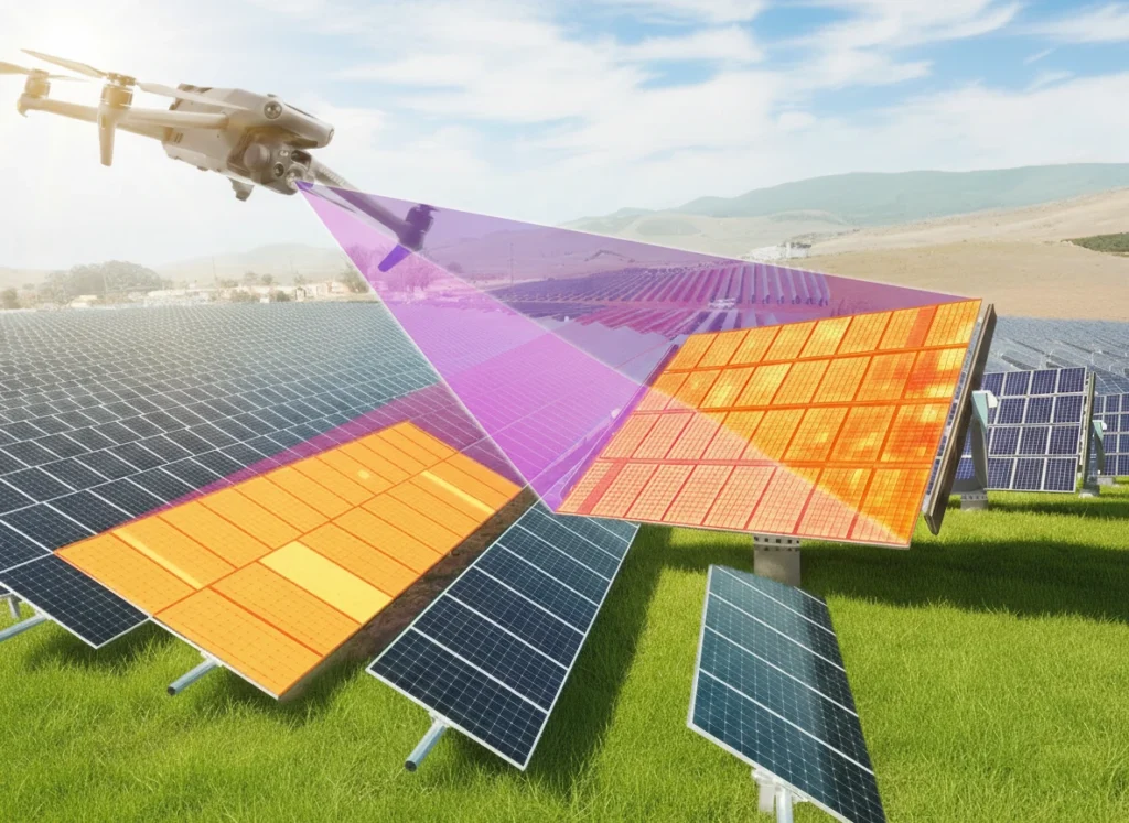 Drone thermography for Solar Plant